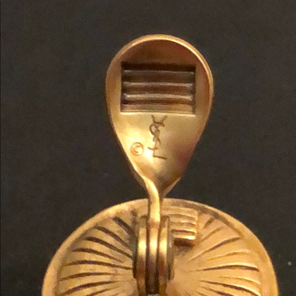 VINTAGE YVES SAINT LAURENT AUTHENTIC EARRINGS - Picture 5 of 8